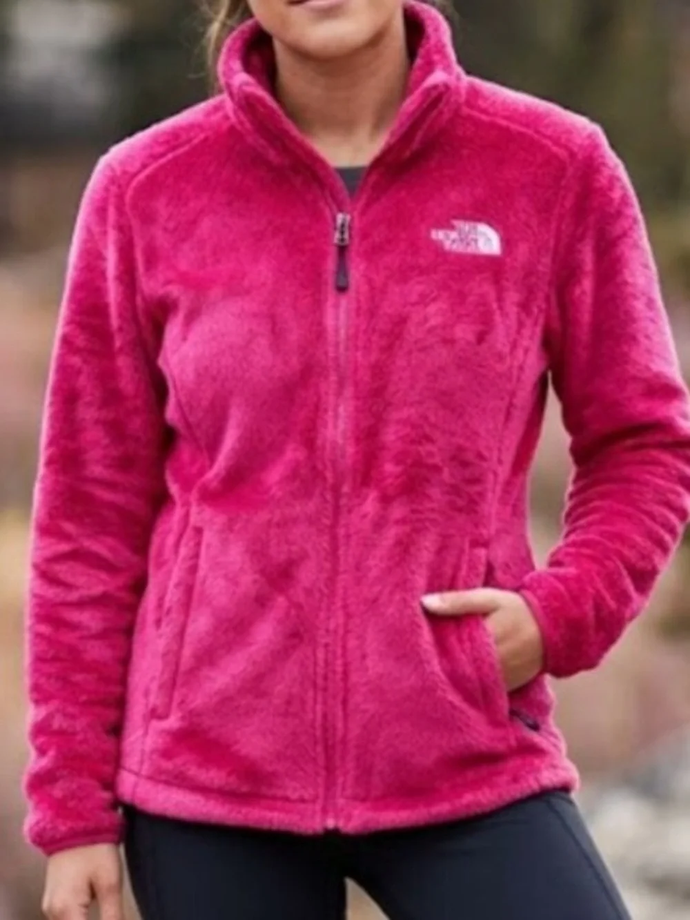 Lot (2) The North Face Girls' Pink Fleece Jacket - Full Zip Size 14/16